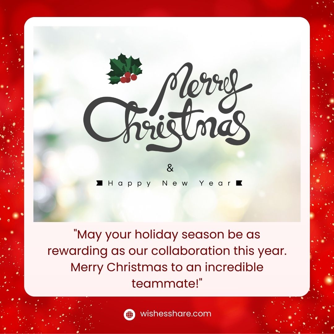 Christmas Card Messages for Colleague