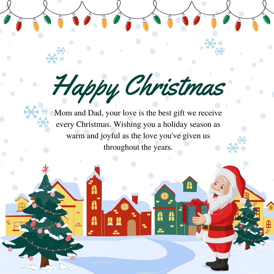 Christmas Card Messages for Mom and Dad