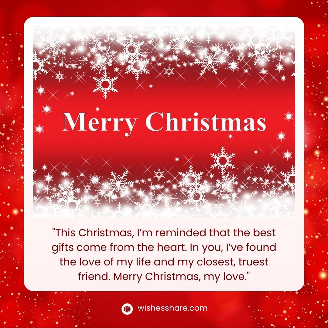 Romantic Christmas Love Card Messages
