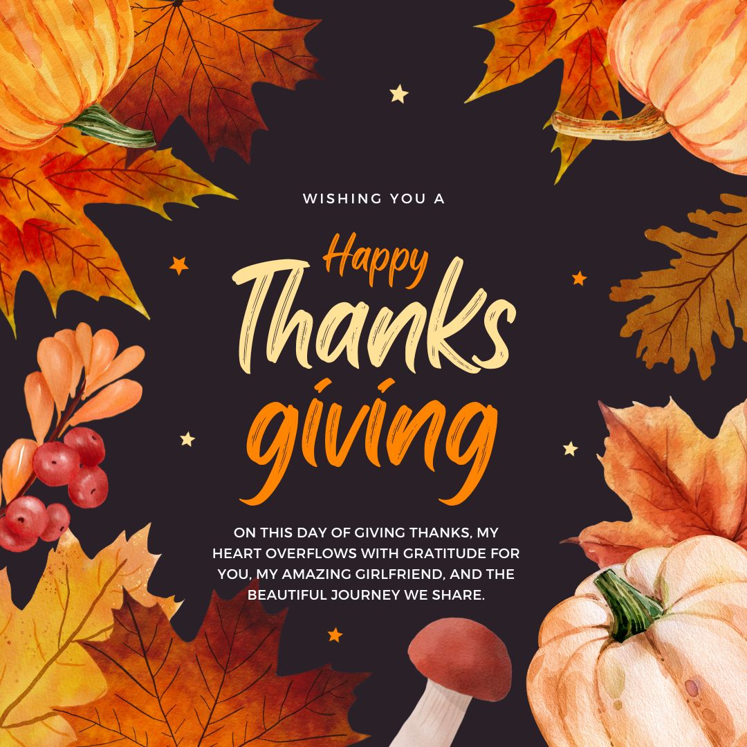 Thanksgiving Love Messages For Girlfriend