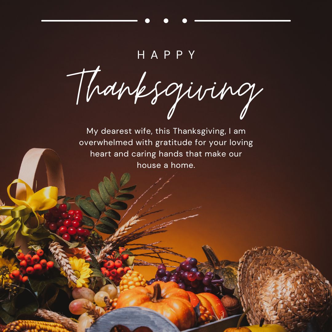 Thanksgiving Love Messages For Wife