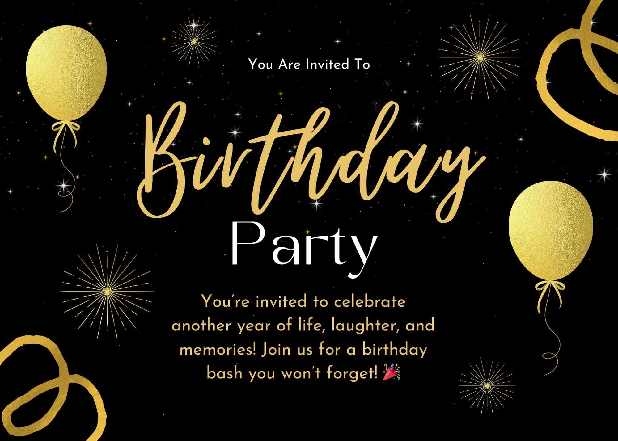 Best Birthday Party Invitation Messages