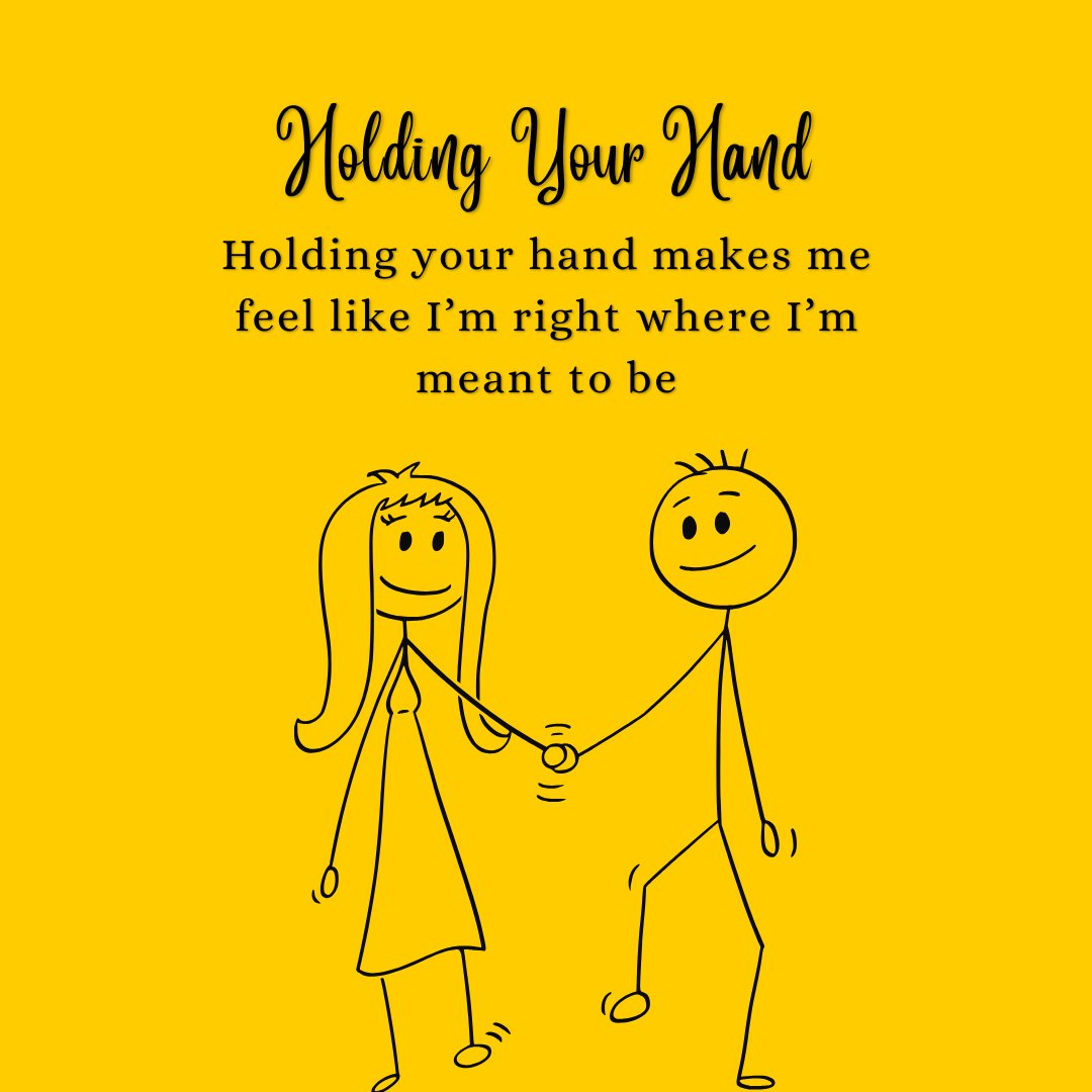 Holding Hands Messages for Him