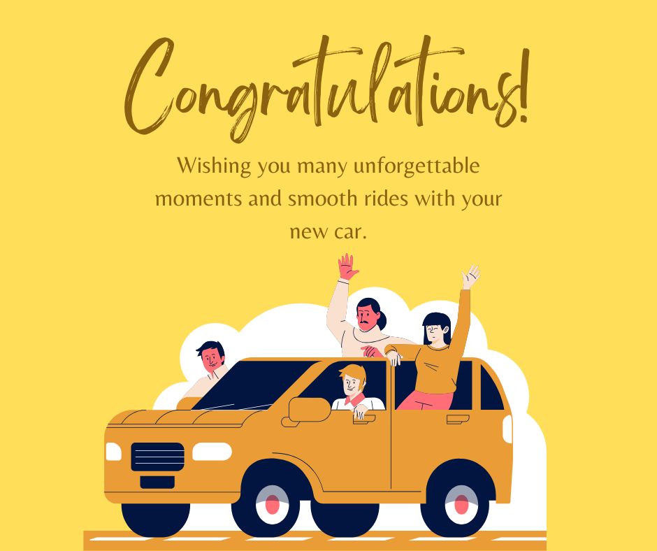 Unique Congratulations Messages for New Car Owners