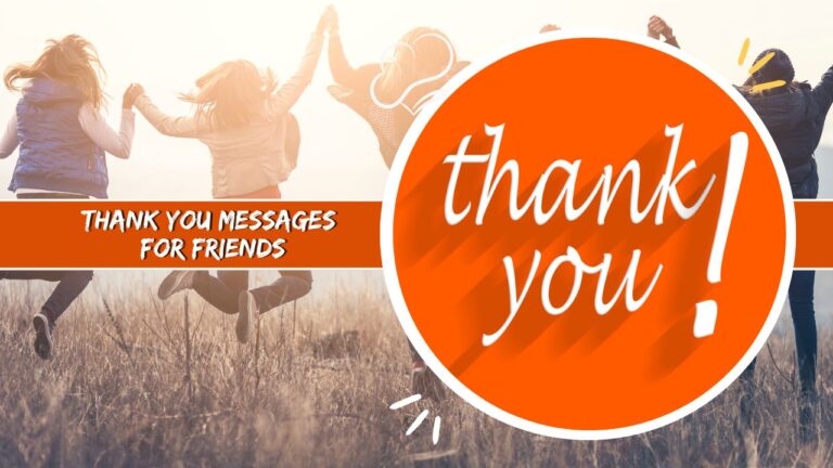 thank you messages for friends