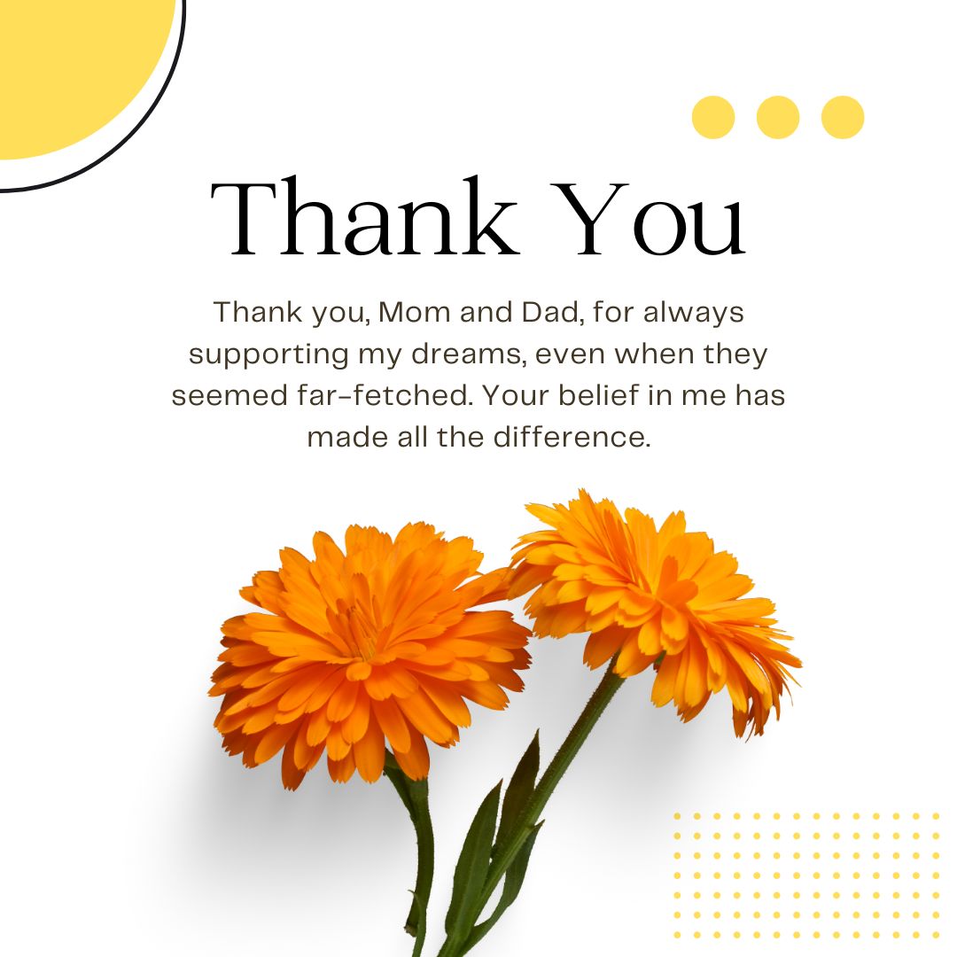 Appreciative Thank You Messages for Parents