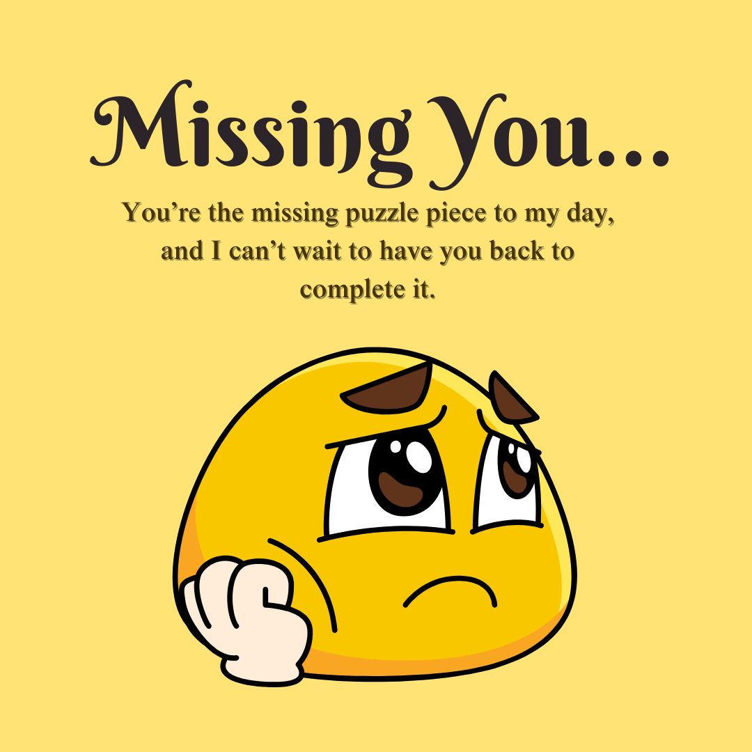 Cute Missing You Text for Him