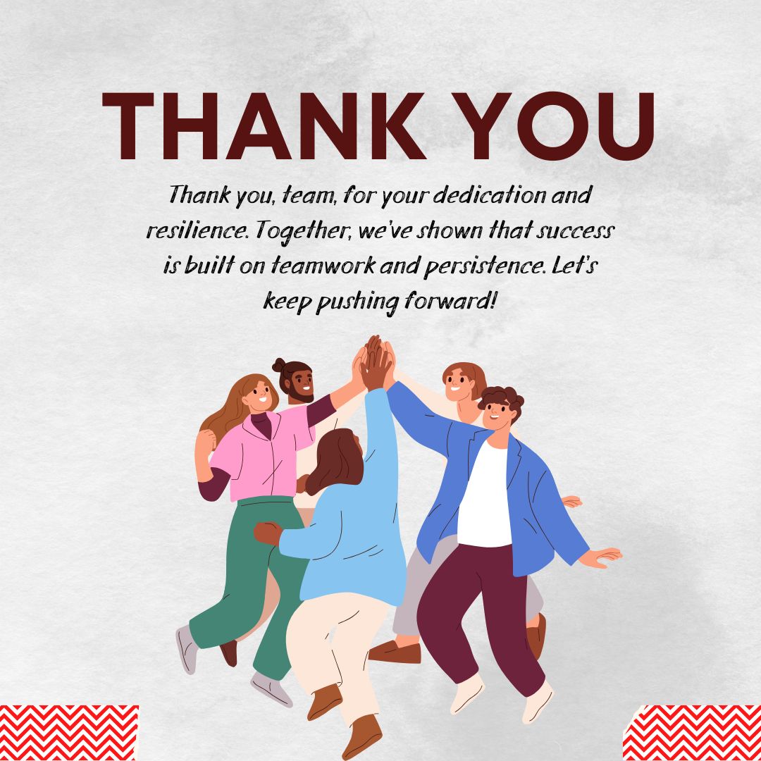 Motivational Thank You Quotes for Your Team