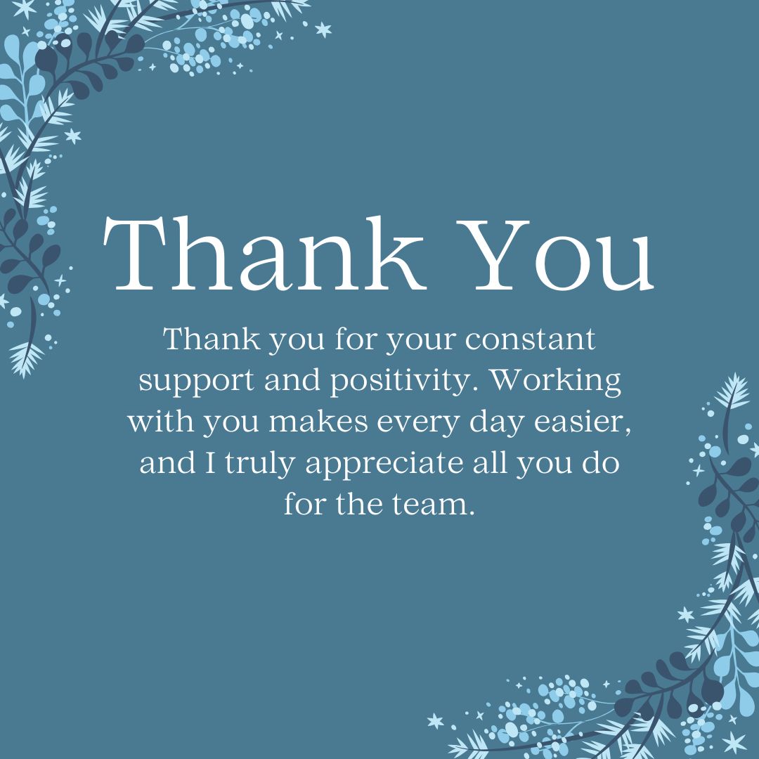 Thank You Messages for Colleagues at Work