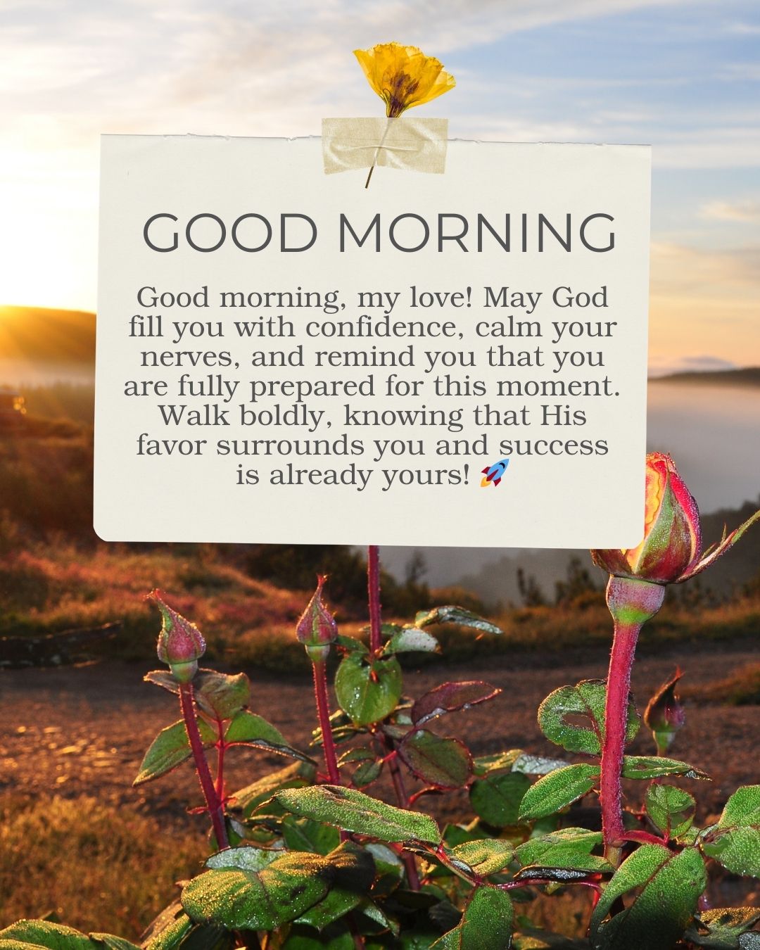 Good Morning Prayer for Him Before a Big Day