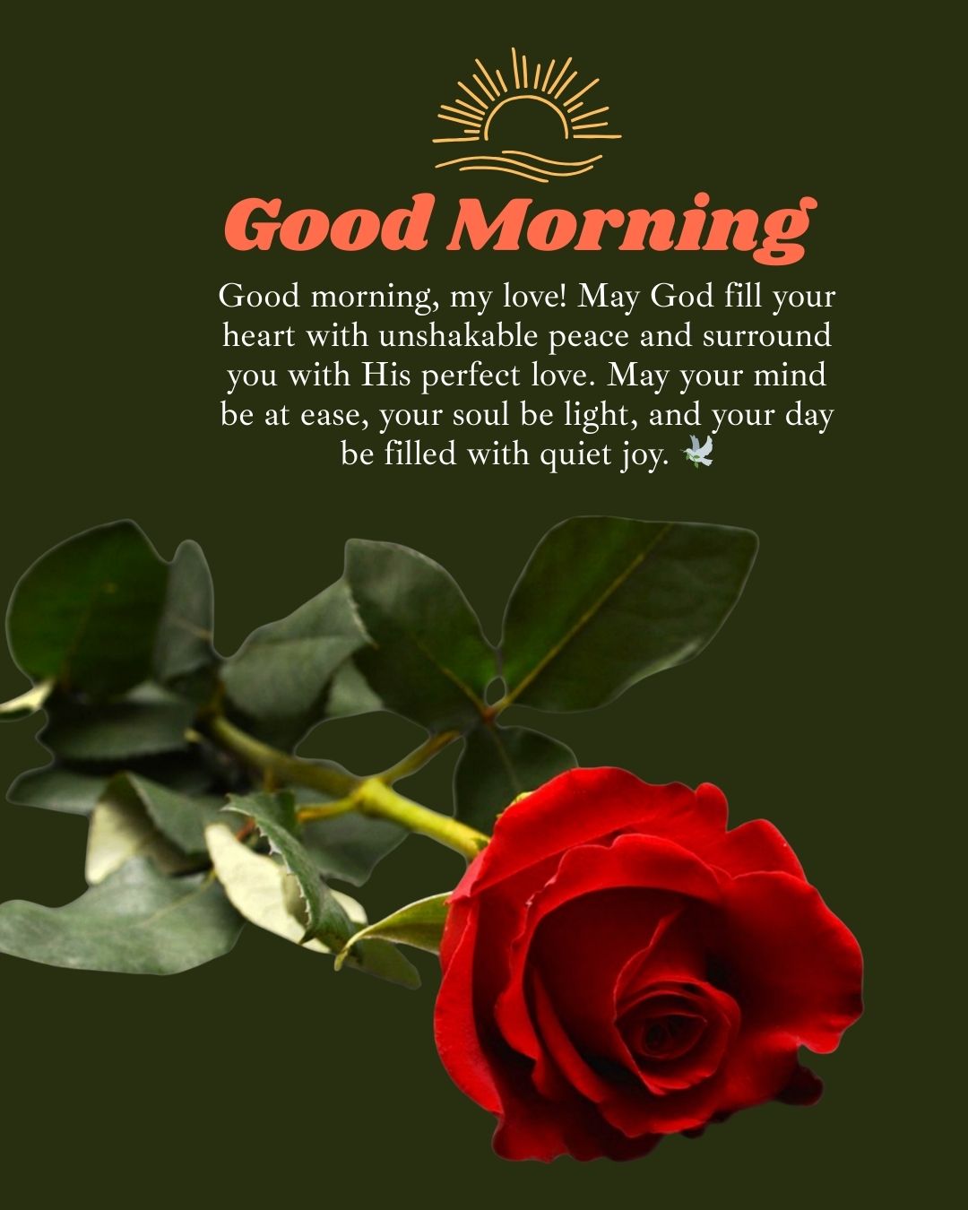 Morning Prayer for Him to Experience Peace and Happiness