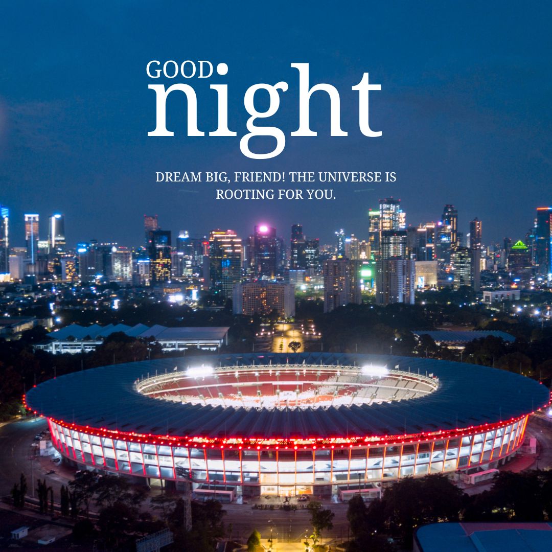 Lovely nighttime message meant to bring peace and rest