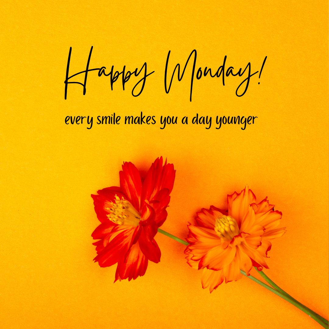 Happy Monday Images with Flowers