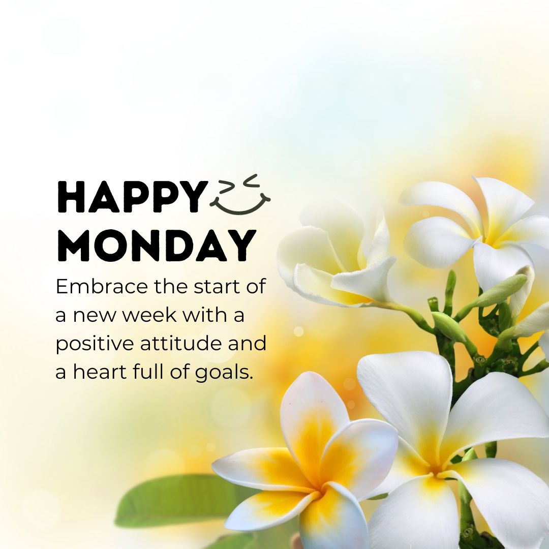 Happy Monday Images with Flowers