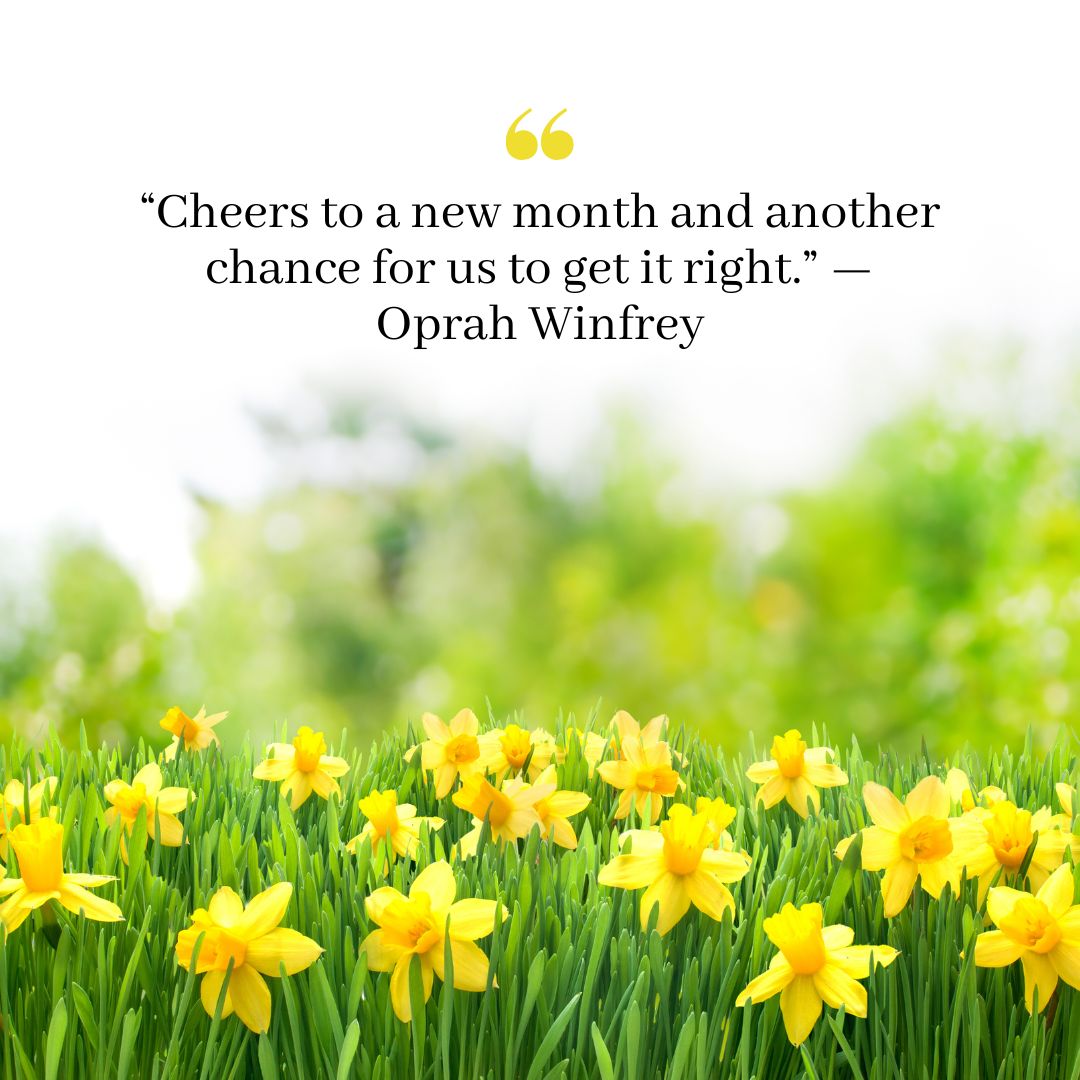 happy new month quotes